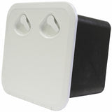 Access Hatch Storage Box for Caravan/ Boat/RV White Lid 380mm x 380mm
