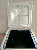 Access Hatch Storage Box for Caravan/ Boat/RV White Lid 380mm x 380mm