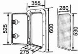 Access Hatch Caravan Boat Marine Grey 600mm x 355mm Deluxe Hatch