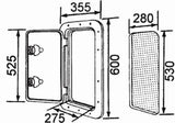 Access Hatch Caravan Boat Marine Black 600mm x 355mm Deluxe Hatch