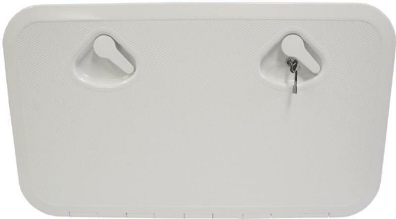 Access Hatch Caravan Boat Marine White 600mm x 355mm Deluxe Hatch With Lock