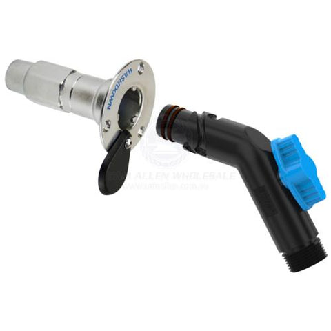 Deck Wash Outlet 130 Degree Adaptor with Faucet