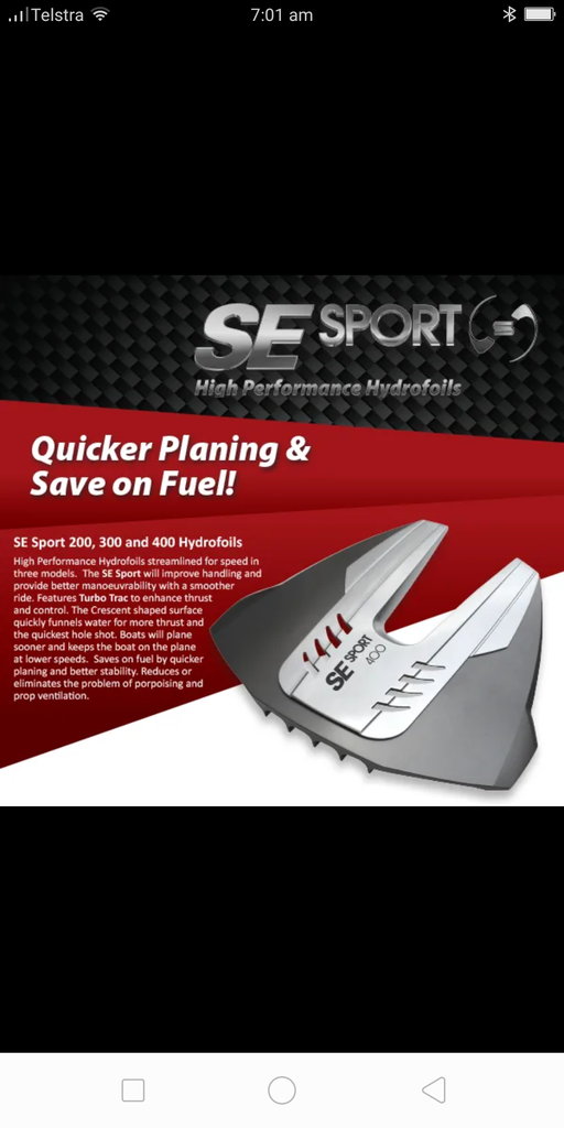 Se Sport Outboard Hydrofoil 400 Turbo Outboard HydroFoil