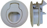 Slam Latch Flush Mount Boat Caravan 4WD Door Latch 62mm Suits up to 18mm deep White