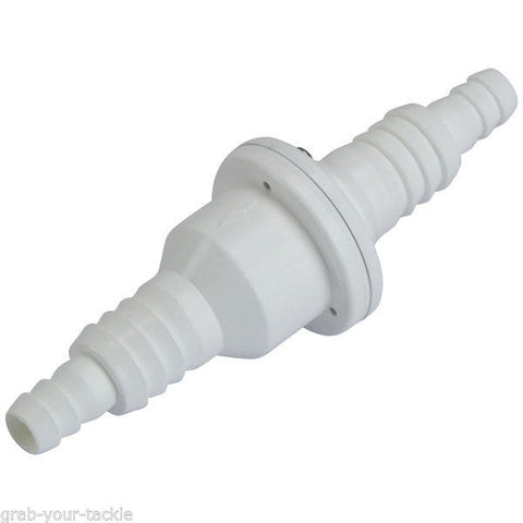 Non Return Valve for 12MM / 20mm Hose Caravan Boat RV Valve WHITE