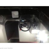 Dome Light 12 v LED -Boat/Marine/Caravan/ Waterproof Lamp white Trim Slim fit