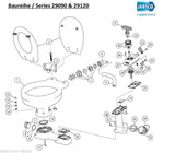 Jabsco Toilet Service Kit 29045-3000 J15-202 Twist N lock Toilet Repair Kit