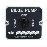 Bilge Pump Switch Panel Rule  3 Way Switch Manual, Off and Automatic 12/24 Volt