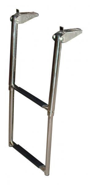 Stainless Telescopic Boat Boarding Ladder - 2 Step Yacht Boat Ladder Horizontal Mount