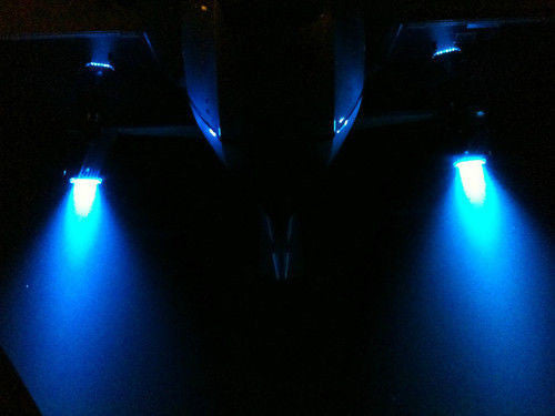 Boat LED Underwater Light Blue 12 volt Stainless Steel 316G Cover Bright!