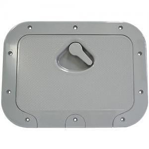 Caravan RV Access Hatch Nuova Rade 375mm x275mm Recessed Handle GREY