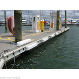 Marina Fender Supafend Pontoon Jetty Edging Boat Dock Fender White Buffer 980mm
