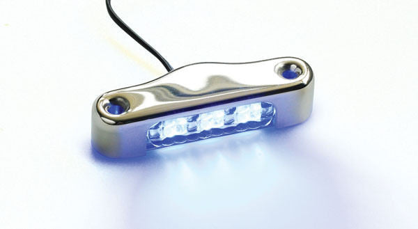 12 Volt LED Blue Underwater Light Or Waterproof Multi- Purpose Light Surface Mount X 2