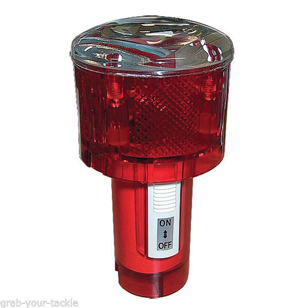 Flashing Safety Beacon Marine Beacon Solar Powered Red Marker Buoy Beacon