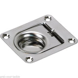Ring Pull-Hatch Lifter x 4 Pcs Stainless Steel Anti rattle Caravan/Boat