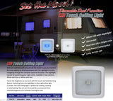 LED Light 12 volt Ceiling Light Blue/White LED's Dimmable Caravan Boat 96 LEDS