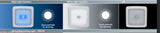 LED Light 12 volt Ceiling Light Blue/White LED's Dimmable Caravan Boat 96 LEDS