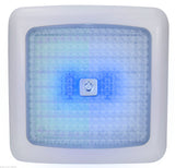LED Light 12 volt Ceiling Light Blue/White LED's Dimmable Caravan Boat 96 LEDS