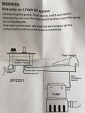 Bilge Pump Switch Panel LED Light 12 volt Marine Bilge Control for Boats Marine