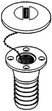 Boat Deck Filler Suits Petrol/Diesel/Fuel/Water/Waste/Gas 50mm Cap with Seal & Chain