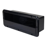 Boat Side Pocket Holder Rectangular Can-SB® Horizontal Flush Mount Plastic Black