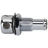 Fuel Breather Marine / Boat Fuel Tank Straight Breather Suit 16mm hose Petrol Vent Chrome Plated
