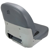 Boat Seat Relaxn Barra Series Fold Down Grey/Black Carbon Suits Slide & Swivel