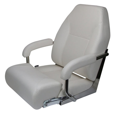 Boat Seat Relaxn Pelagic Series - High Back  White with bonus seat cover