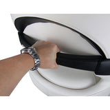 Boat Seat Relaxn Offshore White Grey Carbon Black Carbon Flip up Support + Cover