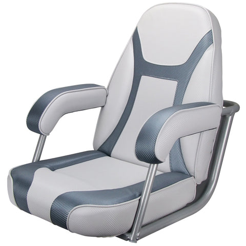 Relaxn Bluewater Series Boat Seat Dark Grey Carbon Light Grey