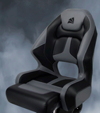 Relaxn Mako Series Premium Bucket Boat Seat Black Carbon Grey With Thigh Support