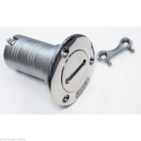 Deck Filler & Key Boat 38mm 316 Marine Grade Stainless Steel Petrol Flush Mount