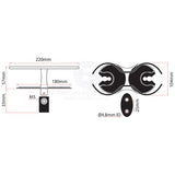 Boat Wine Glass / Drink holder Polished Stainless Steel Surface Mount