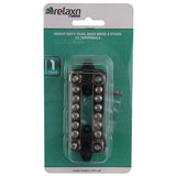 Buss Bar Electrical Terminal 12 volt 2 x 6 way dual 100 amp 4 stud Heavy Duty