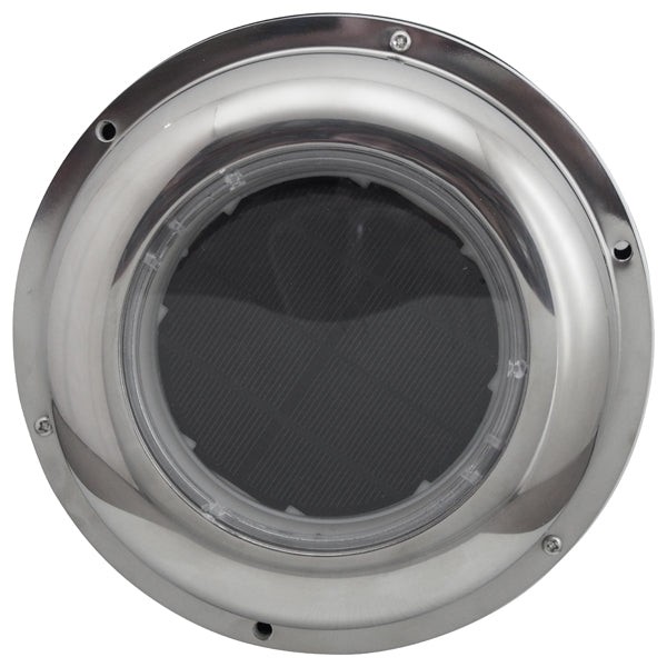 Solar Vent Stainless Steel With Recharge Battery Easy Install Vent/Fan & Switch