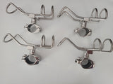 Clamp On Rod Holders Rail Clamp 32mm 316 Stainless 360 Horizontal & Vertical x 4