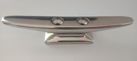 Boat Cleat Narrow Base 316 Polished Stainless steel 150mm Heavy Duty Base