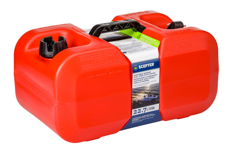 Boat 22.7 Litre Fuel Tank Low Profile with fuel gauge 49cm x 31cm x 26cm Scepter