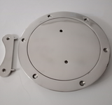 Inspection Port / Deck Plate 206 mm OD 316 Stainless Steel with key 160mm ID