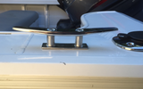 Boat Cleat 316 Stainless Low Flat Deck or Dock Slim Profile 200mm Polished Top