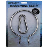 Anchor Retrieval Ring Set Makes retrieving the anchor a breeze using the power of the boat and buoyancy