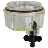 Marine Water Separator Kit With Fuel Filter, Clear Bowl & Manifold 10 Micron