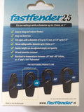 Fast Fender Light Grey 25MM Diameter Bow Rail Boat For Inflatable Fenders x 2 Hooks