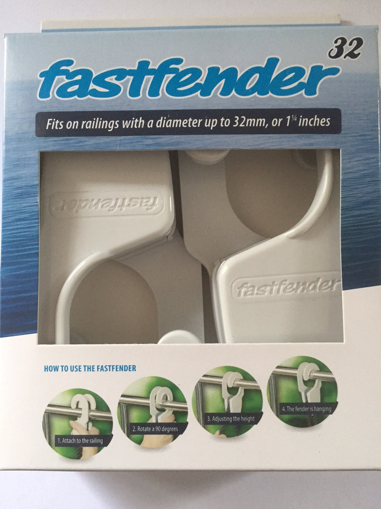 Boat Fender Clip Fastfender To suit 32mm Rails Fast Fender adjuster Boat Marine Light Grey
