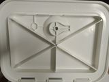 Access Hatch Storage Box for Caravan/ Boat/RV White Lid storage Box