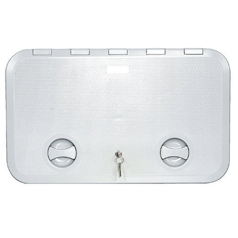 White Access Hatch 600 x 360 White with lock UV Resistant Made In Italy EUROPA