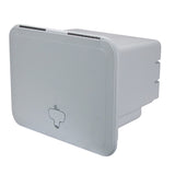 Fishing Tackle Box for Boat- Tackle Storage Plano Trays 4 Tray Tackle Saltwater White Lid