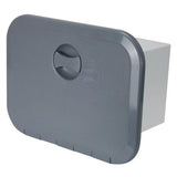 Access Hatch Storage Box for Caravan/ Boat/RV Grey Lid storage Box with 3 Drawers 375mm x 280mm