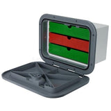 Access Hatch Storage Box for Caravan/ Boat/RV Grey Lid storage Box with 3 Drawers 375mm x 280mm