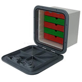Access Hatch Storage Box for Caravan/ Boat/RV Black Lid storage Box with 5 Drawers 380mm x 380mm